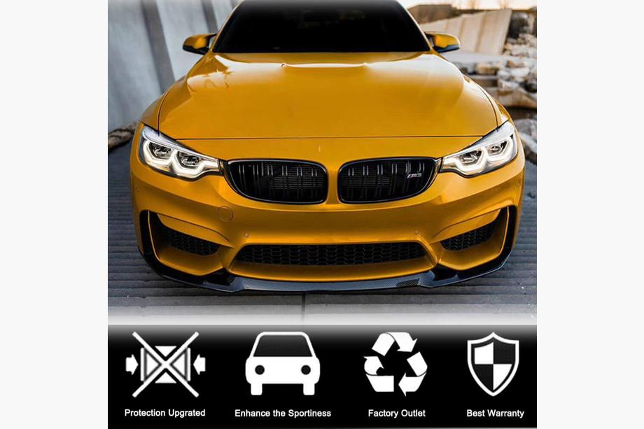 BMW 4 серия F32/F33/F36 2012-2020 гг. Передняя губа бампера FRP V17 (для F82/F83) Фото 3
