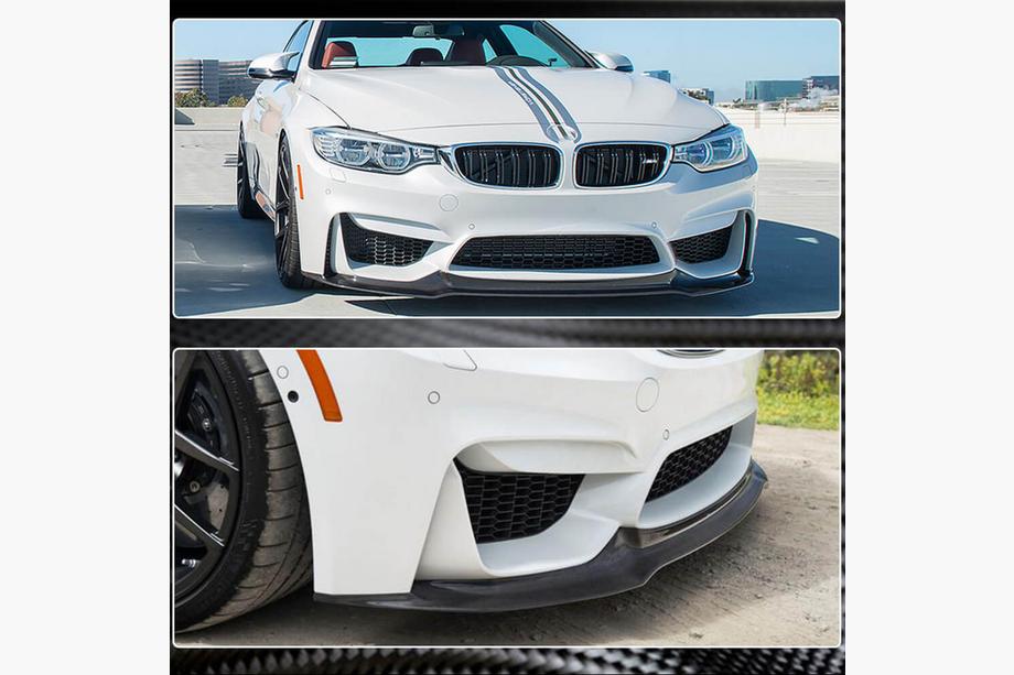 BMW 4 серия F32/F33/F36 2012-2020 гг. Передняя губа бампера FRP V17 (для F82/F83) Фото 4