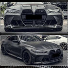 BMW 4 серия G22/23/26 2020- гг. Накладка на передний бампер Lip V3 (для G82/G83, Карбон) фото 5