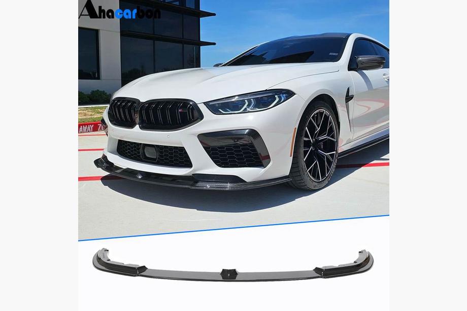 BMW 8 серия G14/G15/G16 2018- гг. Передний Бампер Лип Спойлер (для F91/F92/F93 M8, Карбон) Фото 1