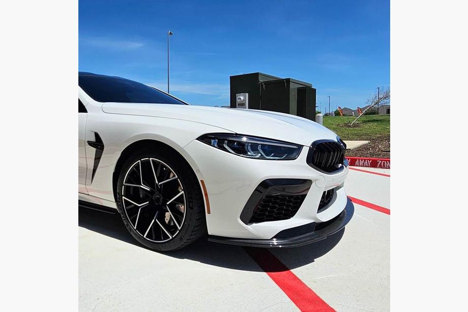 BMW 8 серия G14/G15/G16 2018- гг. Передний Бампер Лип Спойлер (для F91/F92/F93 M8, Карбон) Фото 4