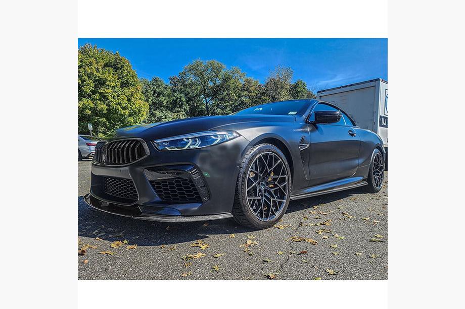 BMW 8 серия G14/G15/G16 2018- гг. Передний Бампер Лип Спойлер (для F91/F92/F93 M8, Карбон) Фото 8