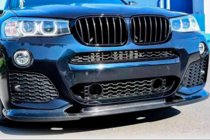 BMW X3 F25 2011-2018 гг. Передняя губа бампера (для M-Sport 2014-2018, Карбон) фото 6