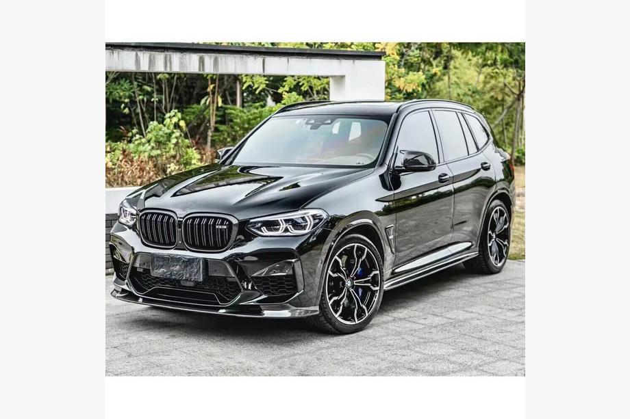 BMW X3 G01 2018- гг. Передний бампер Лип V2 (для F97 2018-2021, Карбон) Фото 5