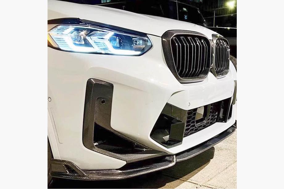 BMW X3 G01 2018- гг. Передний бампер лип (для F97 2022-2024, Карбон) Image