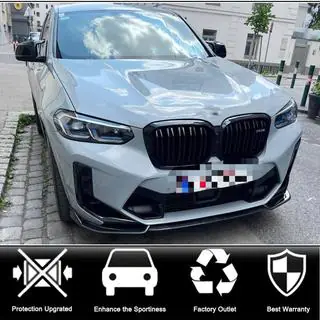 Накладка на передний бампер Lip (для F98 2022-2025, Карбон) фото 2