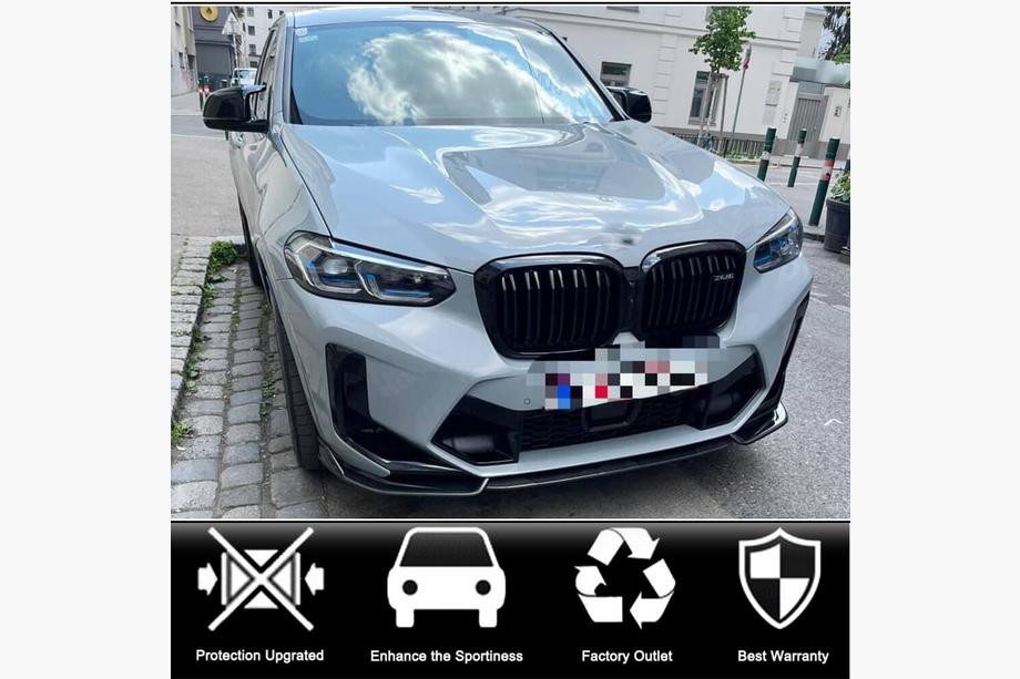 BMW X4 G02 2018- гг. Накладка на передний бампер Lip (для F98 2022-2025, Карбон) Фото 2