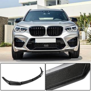 Накладка на передний бампер Lip (для F98 2018-2021, Карбон) BMW X4 G02 2018- гг. фото 1