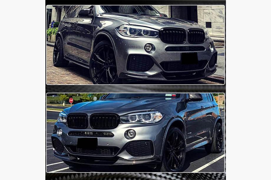 BMW X5 F15 2013-2018 гг. Передний бампер Лип (для M-Sport, Карбон) Фото 4