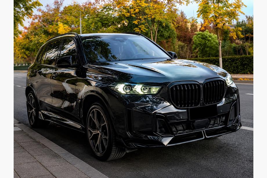 BMW X5 G05 2019–2026 гг. Передняя лип-накладка Paradigm V-5 (для M-Sport 2023–, глянцевый черный) Фото 2
