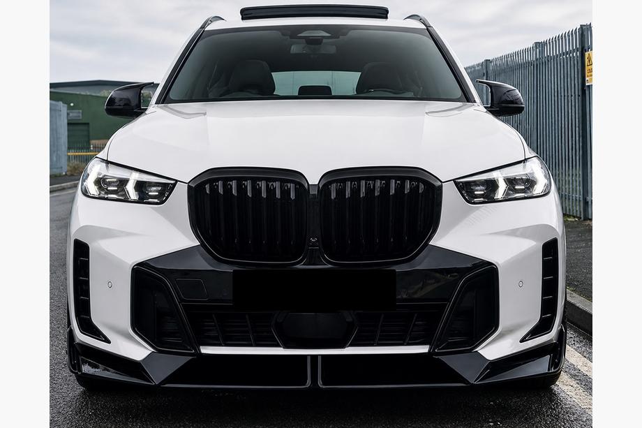 BMW X5 G05 2019–2026 гг. Передняя лип-накладка Paradigm V-5 (для M-Sport 2023–, глянцевый черный) Фото 4
