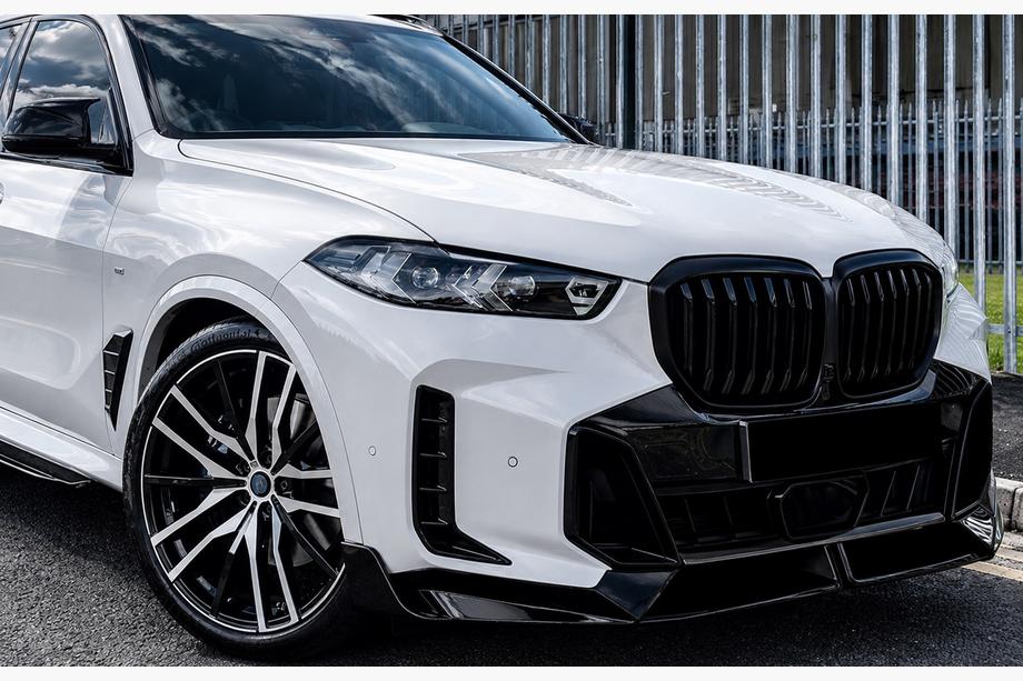 BMW X5 G05 2019–2026 гг. Передняя лип-накладка Paradigm V-5 (для M-Sport 2023–, глянцевый черный) Фото 3