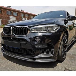 Накладка на передний бампер Lip V2 для F85, Карбон BMW X5 F15 2013-2018 гг. фото 3