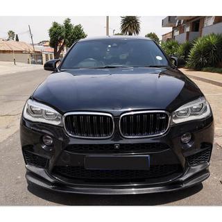 Накладка на передний бампер Lip V2 для F85, Карбон BMW X5 F15 2013-2018 гг. фото 4