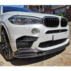 BMW X6 F16 2014-2019 гг. Передняя накладка на бампер Lip V2 для F86, карбон фото 2