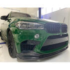 BMW X6 F16 2014-2019 гг. Передняя накладка на бампер Lip V2 для F86, карбон фото 5