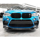 BMW X6 F16 2014-2019 гг. Передняя накладка на бампер Lip V2 для F86, карбон фото 6