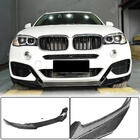 BMW X6 F16 2014-2019 гг. Передний бампер Лип (для M-Sport, Карбон) фото 1