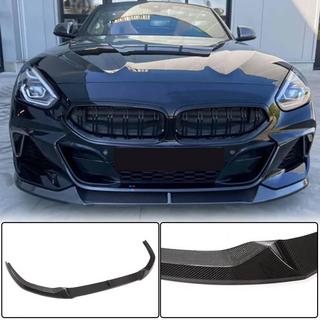 Накладка на передний бампер Lip V1 (для M-Sport, Карбон) BMW Z4 (G29) 2018- гг. фото 1