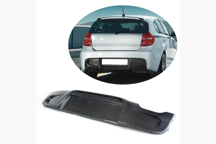 BMW 1 серия E81/E82/E87/E88 2004-2011 гг. Диффузор заднего бампера V1 для E87 M-Sport, Карбон Image