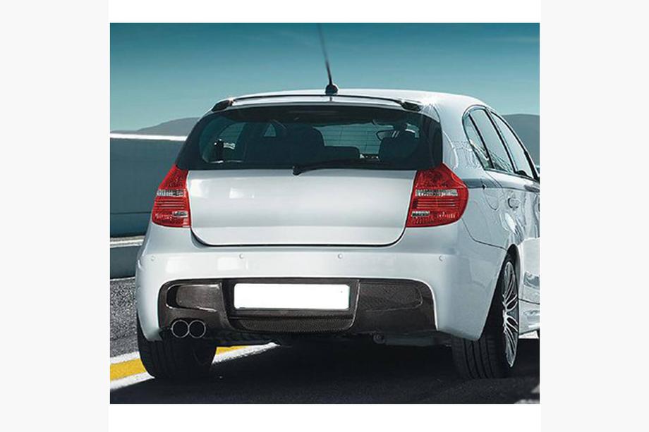 BMW 1 серия E81/E82/E87/E88 2004-2011 гг. Диффузор заднего бампера V2 для E87 M-Sport, Карбон Фото 3