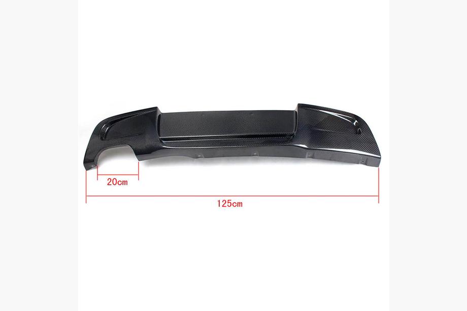 BMW 1 серия E81/E82/E87/E88 2004-2011 гг. Диффузор заднего бампера V2 для E87 M-Sport, Карбон Фото 6