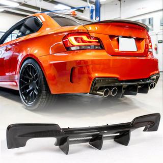 Диффузор заднего бампера (для 1M E82, Карбон) BMW 1 серия E81/E82/E87/E88 2004-2011 гг. фото 1