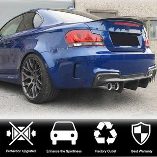 Диффузор заднего бампера (для 1M E82, Карбон) BMW 1 серия E81/E82/E87/E88 2004-2011 гг. фото 3