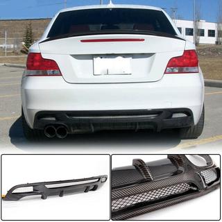 Диффузор заднего бампера V1 для E82/E88 M-Sport, Карбон BMW 1 серия E81/E82/E87/E88 2004-2011 гг. фото 2