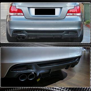 Диффузор заднего бампера V1 для E82/E88 M-Sport, Карбон BMW 1 серия E81/E82/E87/E88 2004-2011 гг. фото 4