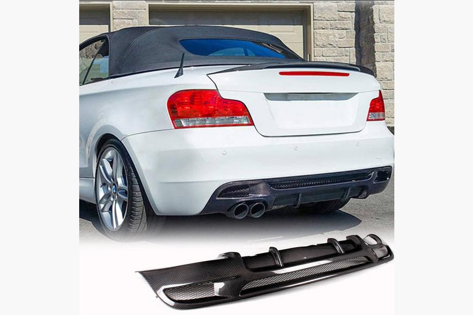 BMW 1 серия E81/E82/E87/E88 2004-2011 гг. Диффузор заднего бампера V1 для E82/E88 M-Sport, Карбон Image