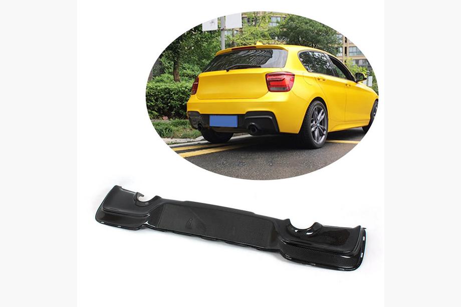 BMW 1 серия F20/F21 2011-2019 гг. Диффузор заднего бампера для M-Sport 2011-2015, Карбон Фото 1