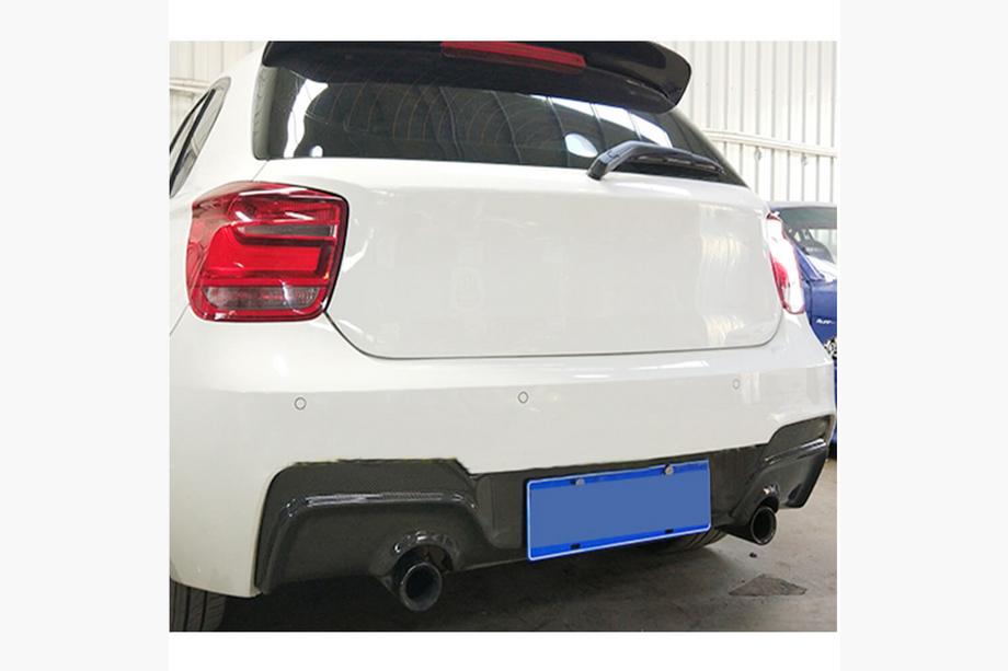 BMW 1 серия F20/F21 2011-2019 гг. Диффузор заднего бампера для M-Sport 2011-2015, Карбон Фото 3