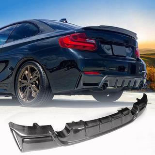 Диффузор заднего бампера V4 (для F22/F23 M-Sport, Карбон) BMW 2 серия F22/F23 2014-2021 гг. фото 1