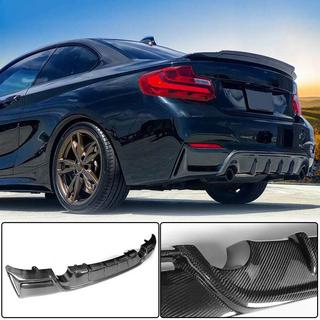 Диффузор заднего бампера V4 (для F22/F23 M-Sport, Карбон) BMW 2 серия F22/F23 2014-2021 гг. фото 2