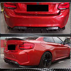 BMW 2 серия F22/F23 2014-2021 гг. Задний диффузор V2 для F87 M2/M2C, Карбон фото 9