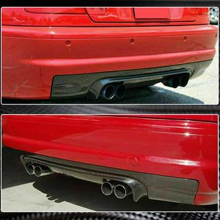 Диффузор заднего бампера V1 (для M3, Карбон) BMW 3 серия E46 1998-2006 гг. фото 4