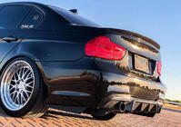 BMW 3 серия E90/E91 2005-2011 гг. Диффузор заднего бампера для E90 M-Sport, Карбон фото 4