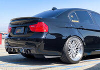 BMW 3 серия E90/E91 2005-2011 гг. Диффузор заднего бампера для E90 M-Sport, Карбон фото 6