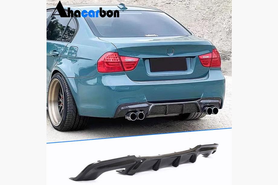 BMW 3 серия E90/E91 2005-2011 гг. Диффузор заднего бампера для E90 M-Sport, Карбон Image
