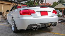 BMW 3 серия E92/E93 2006–2013 гг. Диффузор заднего бампера V1 (для M-Sport, Карбон) фото 3