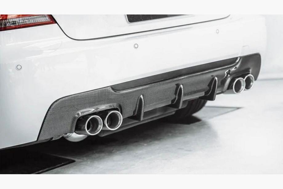 BMW 3 серия E92/E93 2006–2013 гг. Диффузор заднего бампера V1 (для M-Sport, Карбон) Фото 2