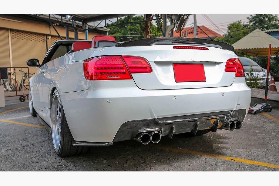 BMW 3 серия E92/E93 2006–2013 гг. Диффузор заднего бампера V1 (для M-Sport, Карбон) Фото 3