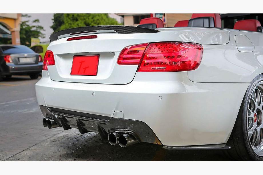 BMW 3 серия E92/E93 2006–2013 гг. Диффузор заднего бампера V1 (для M-Sport, Карбон) Фото 4