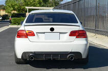 BMW 3 серия E92/E93 2006–2013 гг. Диффузор заднего бампера V2 (для M-Sport, Карбон) фото 2
