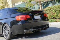 BMW 3 серия E90/E91 2005-2011 гг. Диффузор Заднего Бампера Карбон V2 (для E92/E93 M3) фото 4