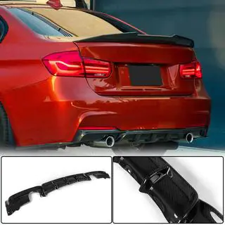 Задний Диффузор Бампера V1 для F30 M-Sport, Карбон фото 2