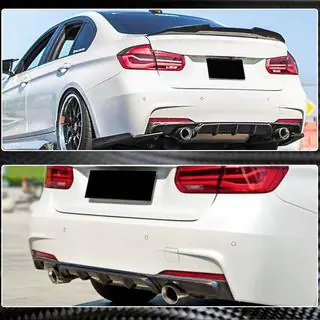 Задний Диффузор Бампера V1 для F30 M-Sport, Карбон фото 4