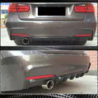BMW 3 серия F30/F31 2012-2019 гг. Диффузор заднего бампера V3 (для F30 M-Sport, Карбон) фото 2