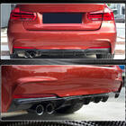 BMW 3 серия F30/F31 2012-2019 гг. Диффузор Заднего Бампера Карбон V6 (для M-Sport) фото 3